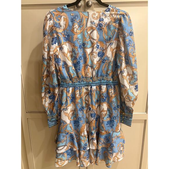 Boston Proper Regal Resort Patchwork Print A-Line Dress Small 2-6 NEW - Picture 7 of 9